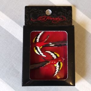 NWT Authentic Ed Hardy hair clips